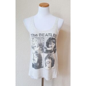 The Beatles Let it Be graphic gray tank top